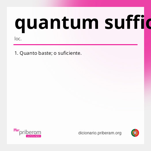 Significado de quantum sufficit